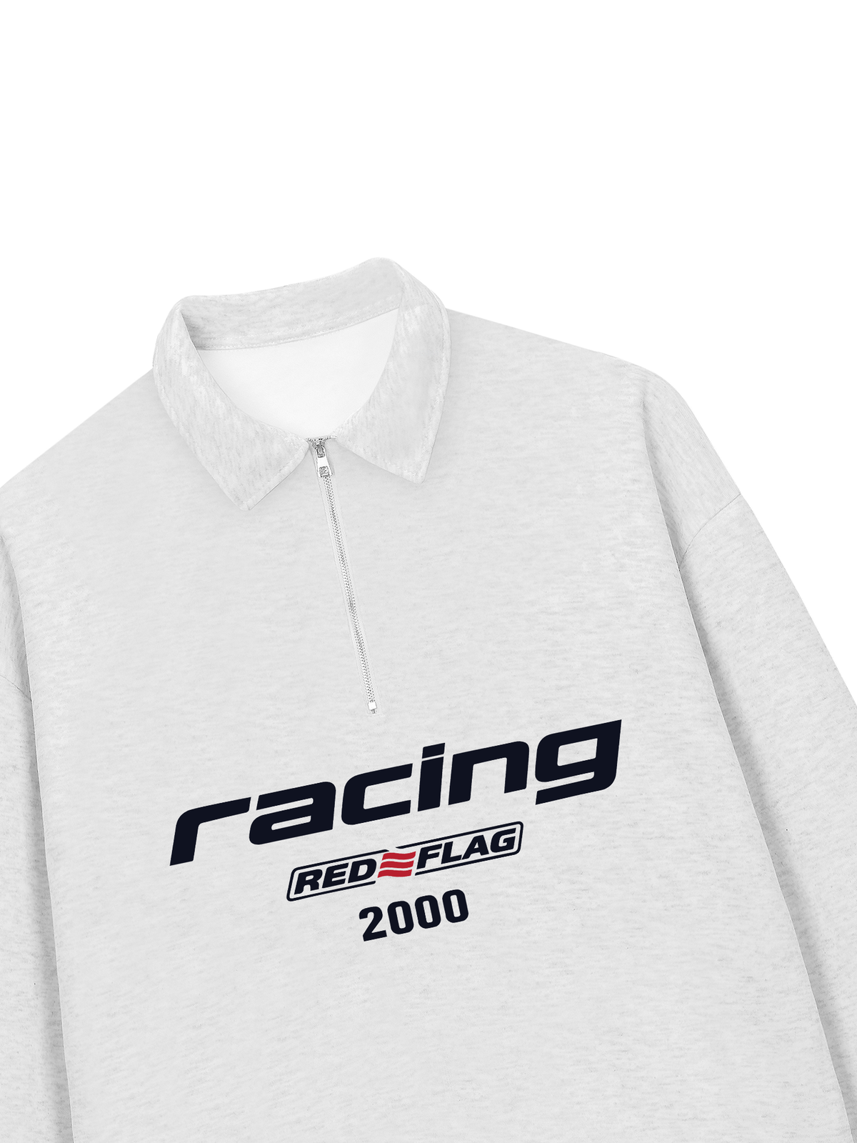 Áo Sweater Polo Nỉ Hai Da Racing Red Flag