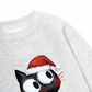 Áo Sweater Nỉ Hai Da Cute Cat