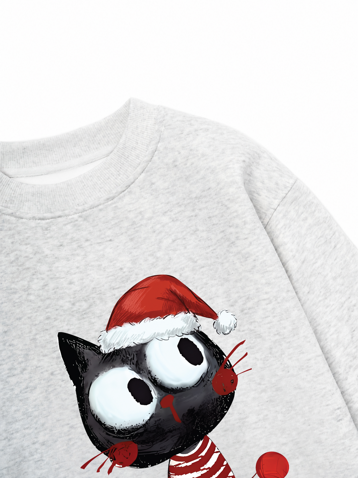 Áo Sweater Nỉ Hai Da Cute Cat