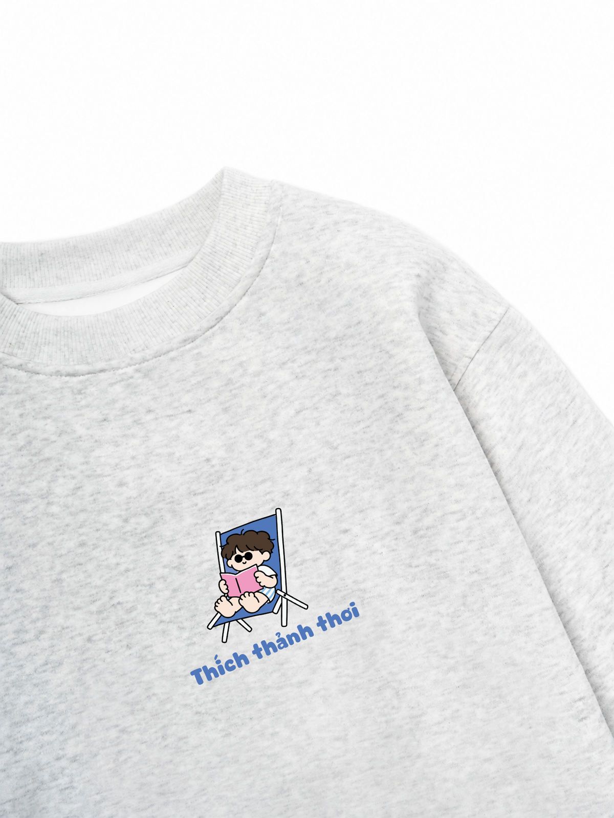 Áo Sweater Nỉ Hai Da Thích Thảnh Thơi