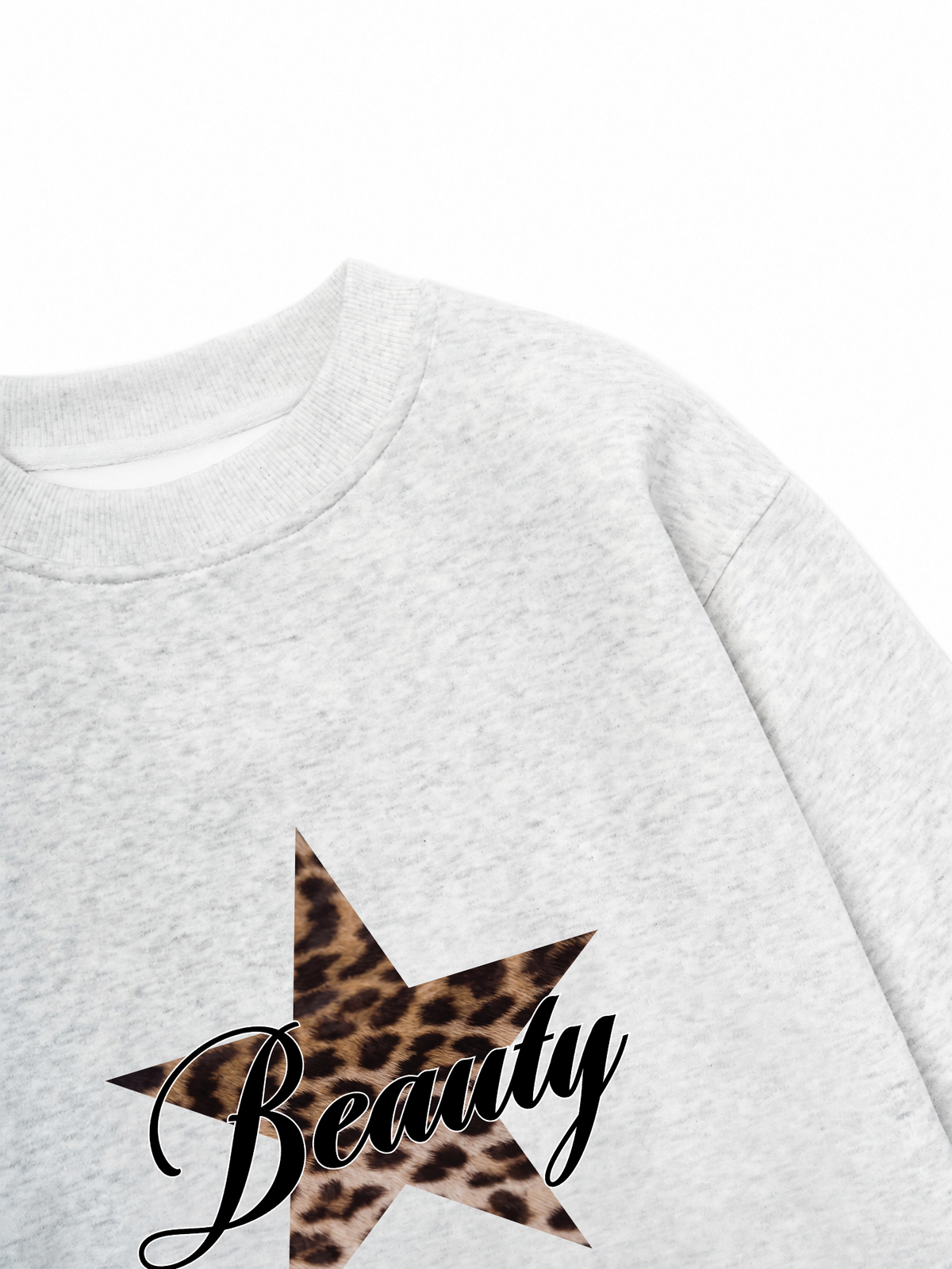 Áo Sweater Nỉ Hai Da Beauty Leopard Star