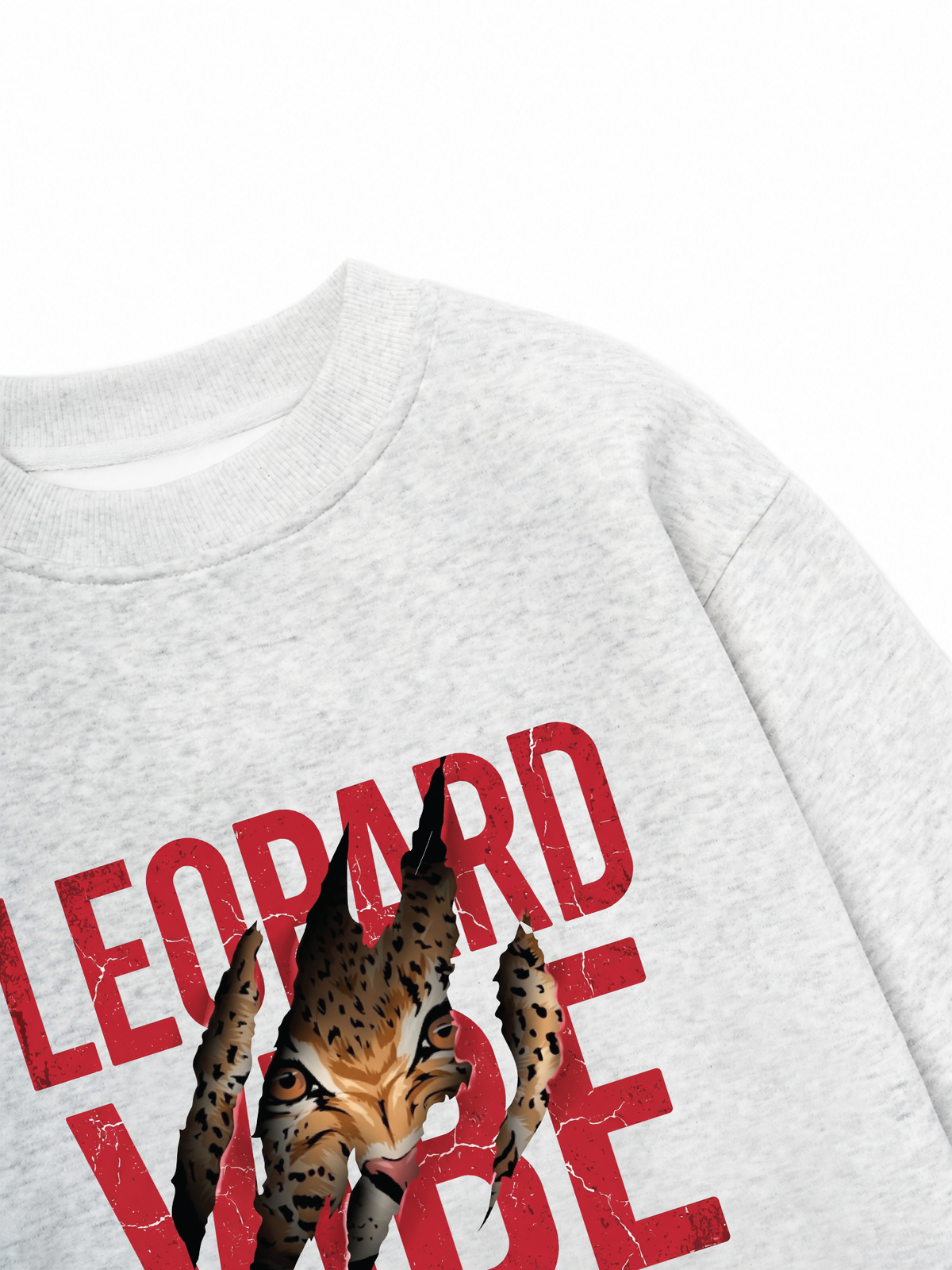 Áo Sweater Nỉ Hai Da Leopard Rip