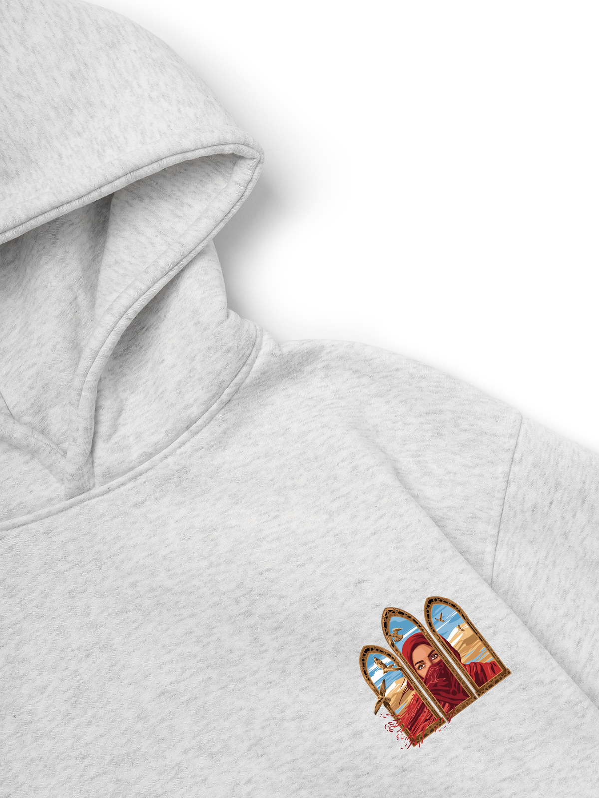 Áo Hoodie Nỉ Hai Da Desert Gaze