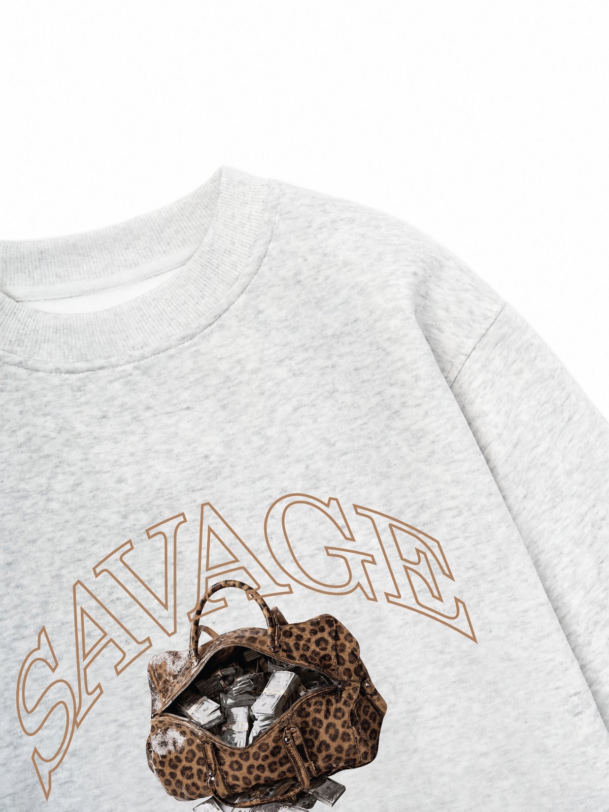 Áo Sweater Nỉ Hai Da Savage Stash