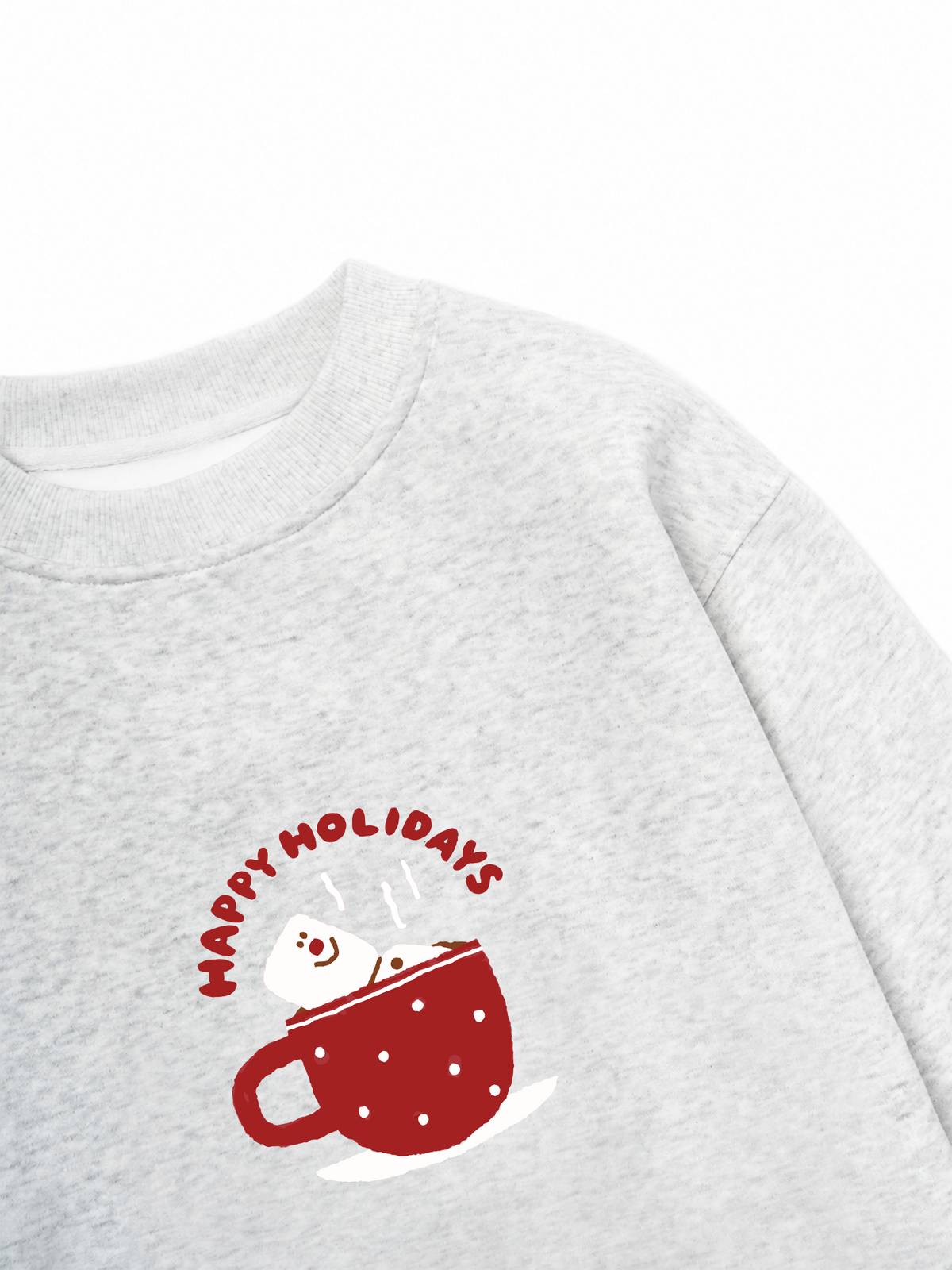 Áo Sweater Nỉ Hai Da Happy Holidays