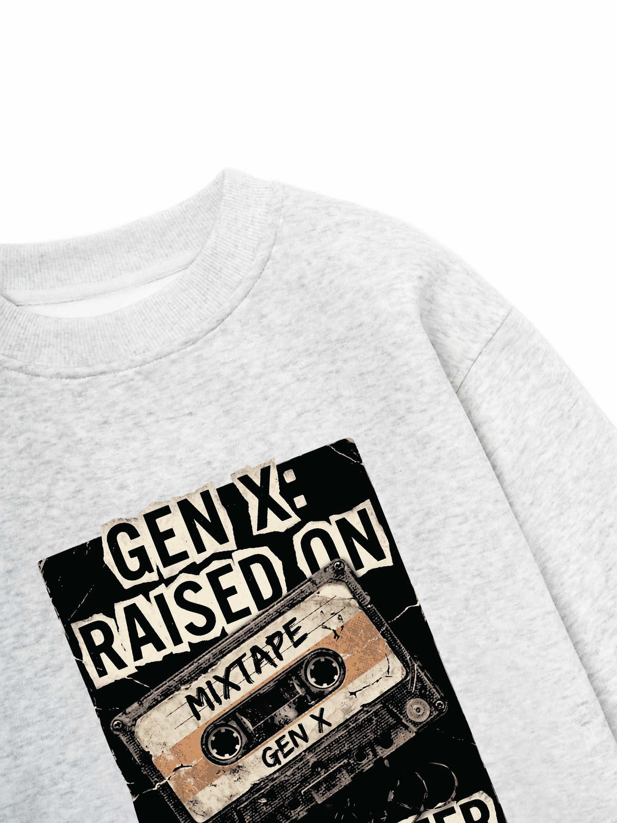 Áo Sweater Nỉ Hai Da Gen X Raised On