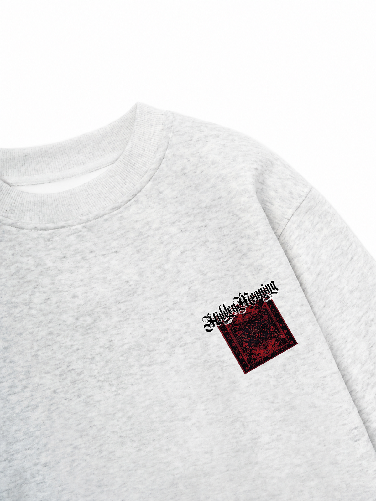 Áo Sweater Nỉ Hai Da Hidden Meaning Red Rug
