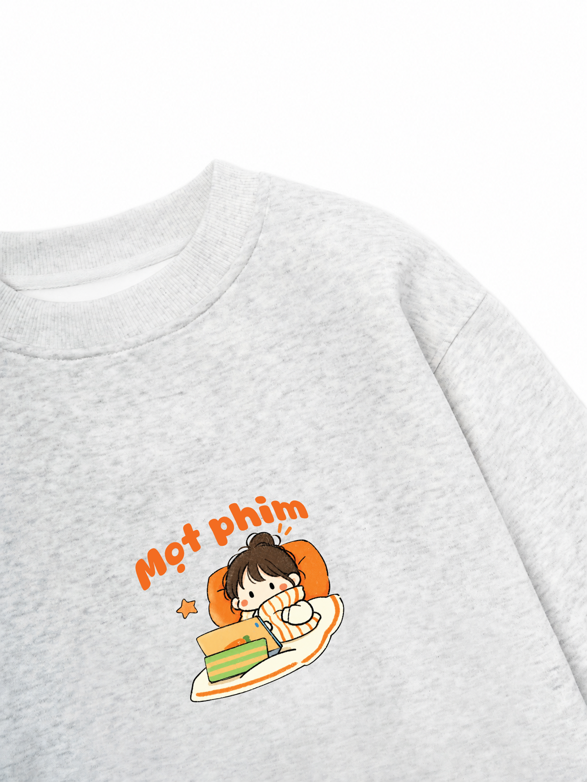 Áo Sweater Nỉ Hai Da Mọt Phim