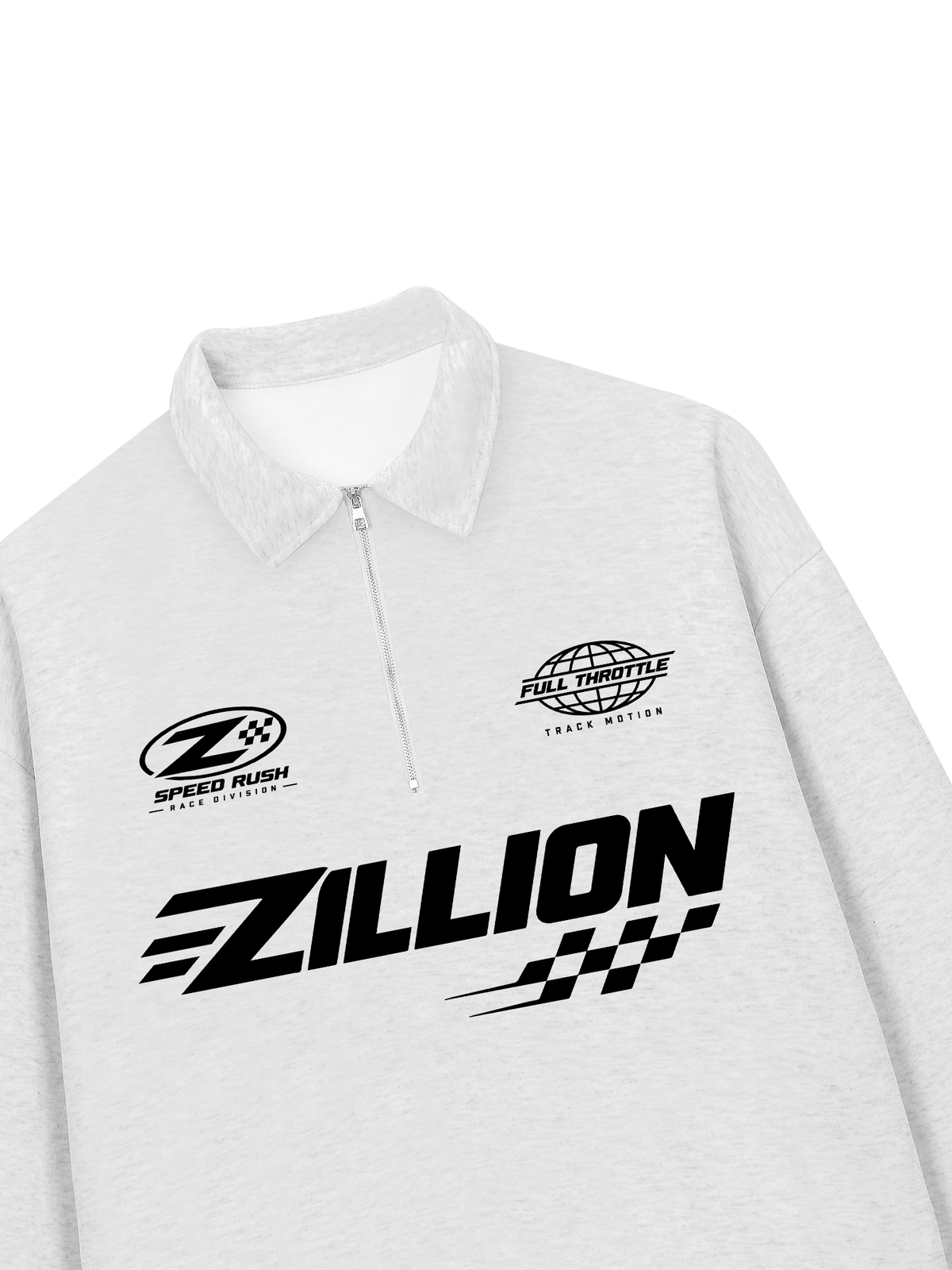 Áo Sweater Polo Nỉ Hai Da Zillion Speed Rush