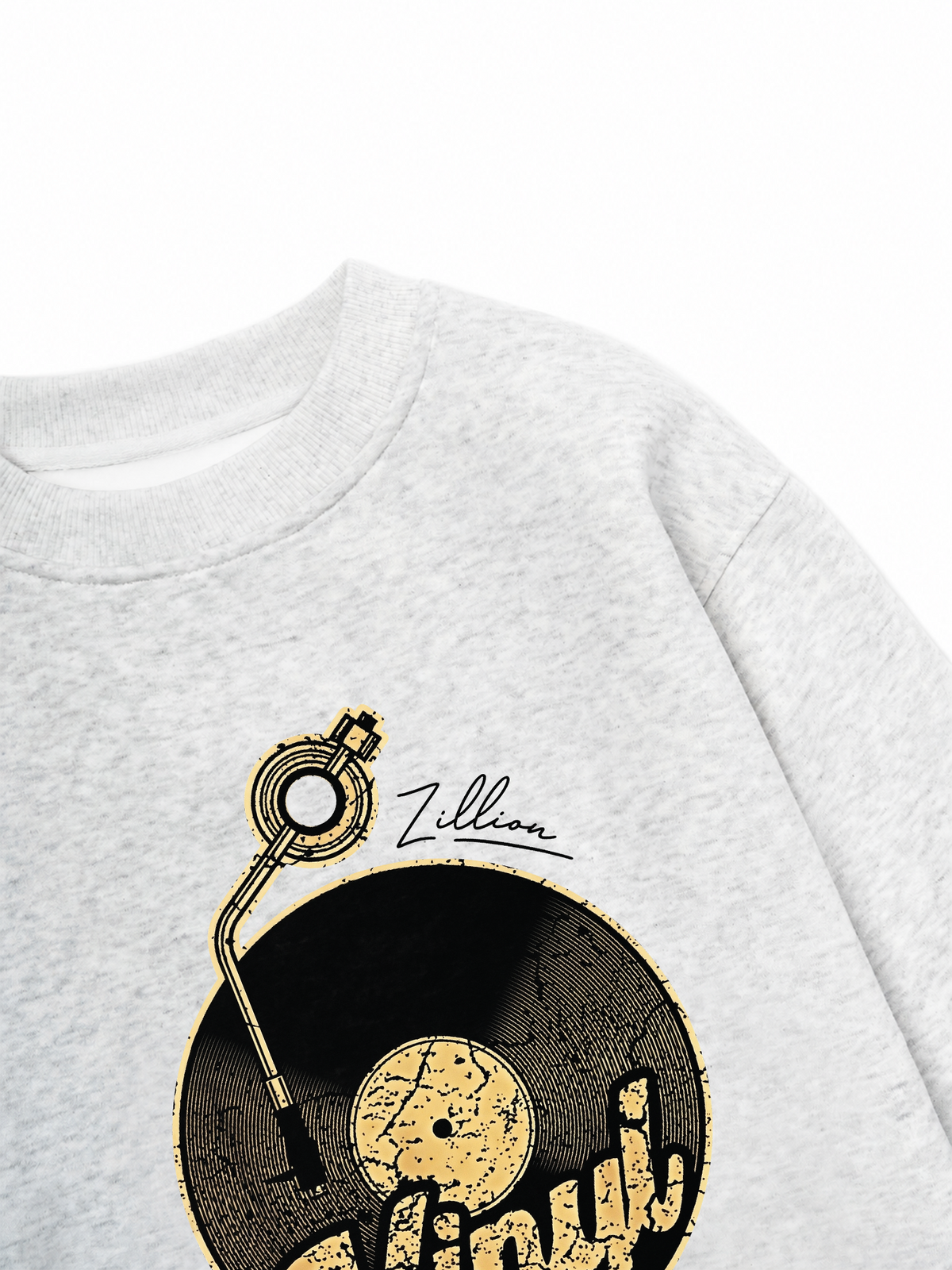 Áo Sweater Nỉ Hai Da Zillion Vinyl
