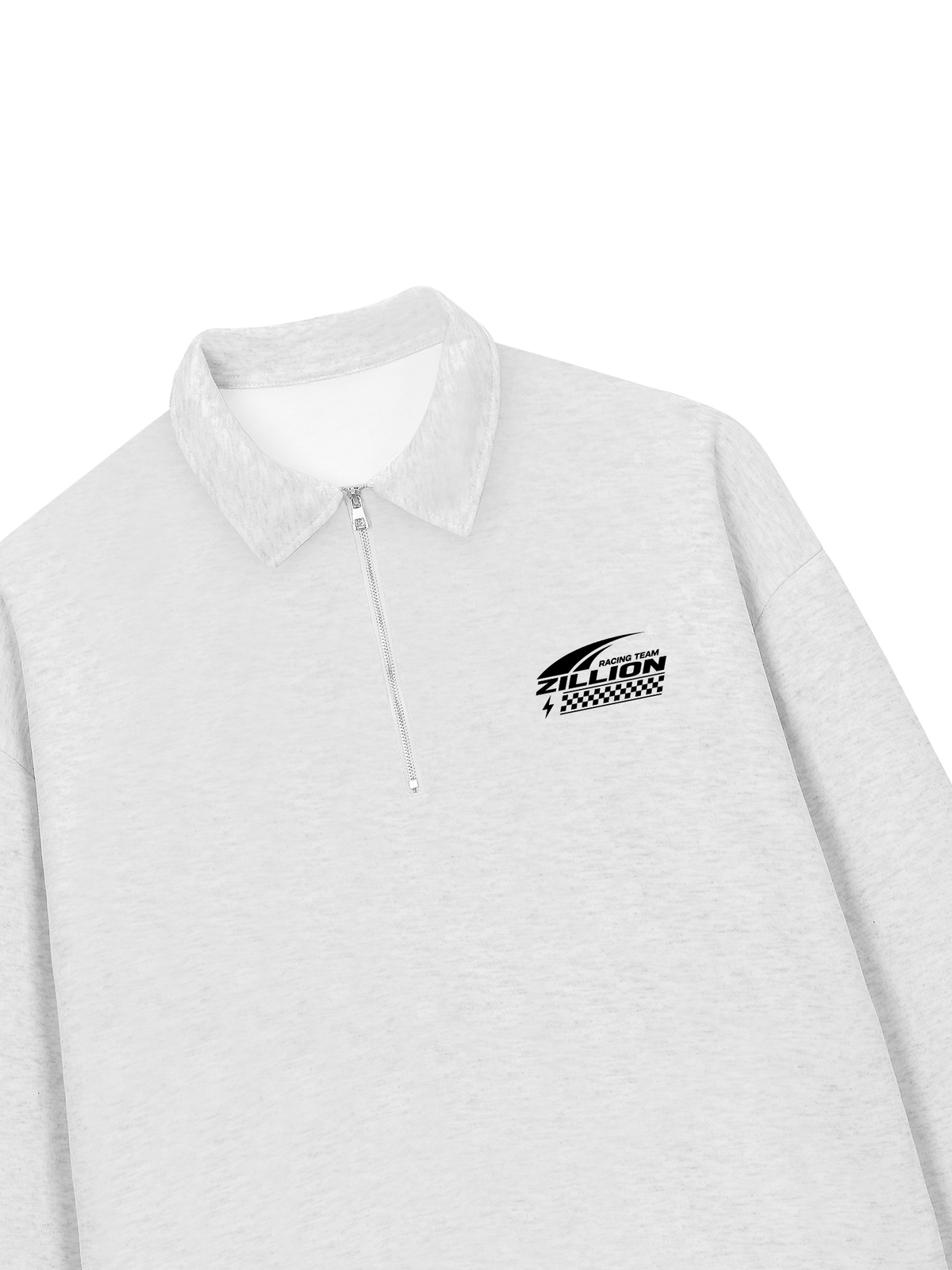 Áo Sweater Polo Nỉ Hai Da Racing Team Zillion