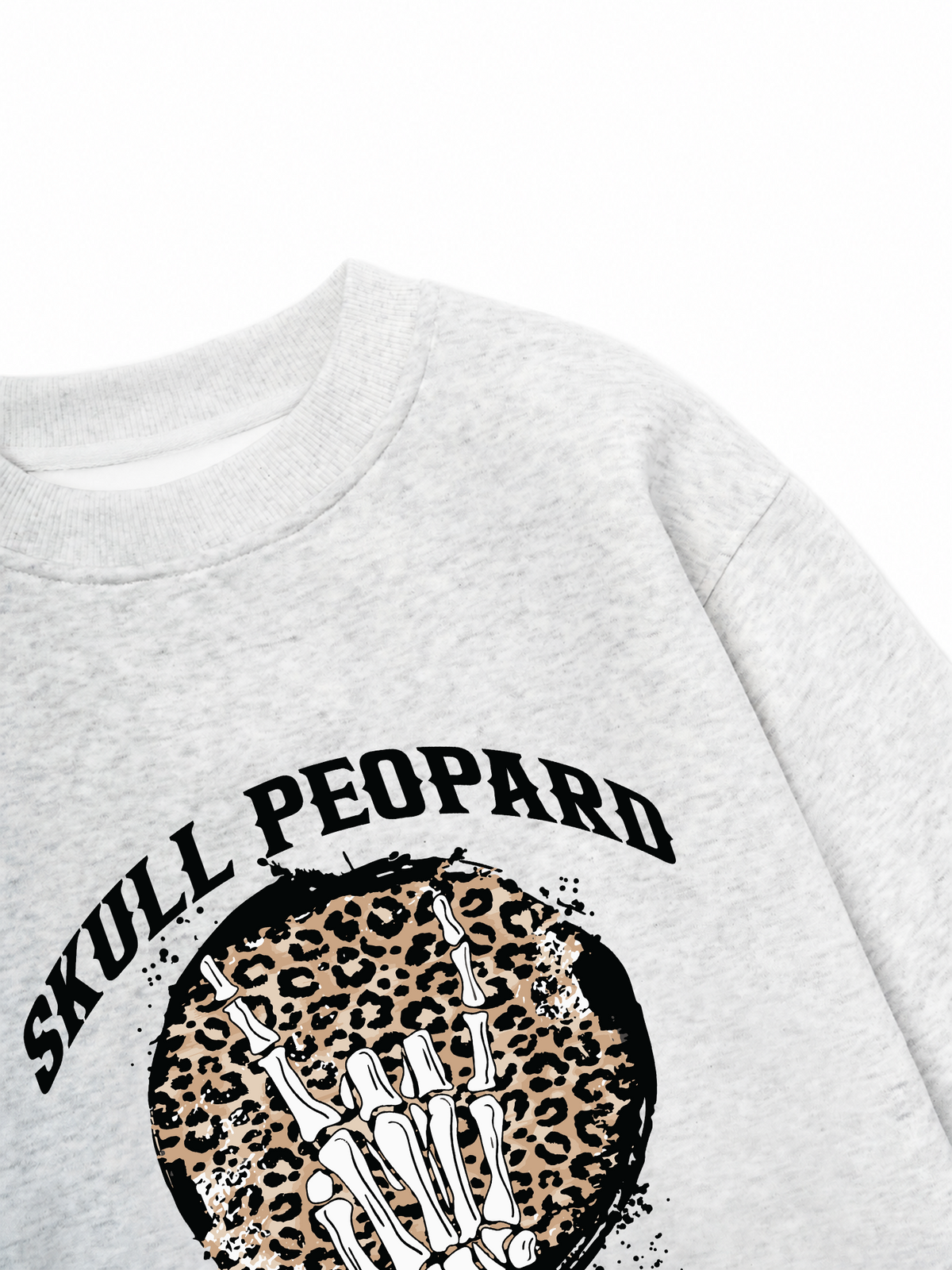 Áo Sweater Nỉ Hai Da Skull Leopard