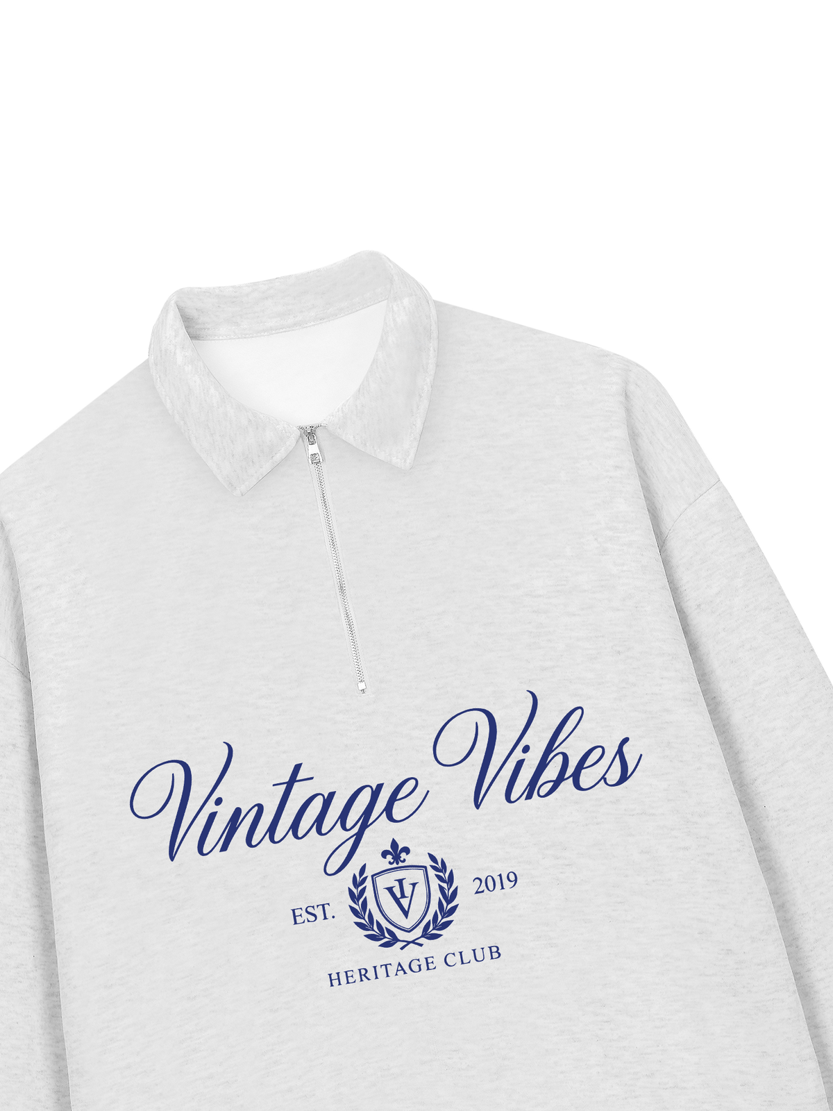 Áo Sweater Polo Nỉ Hai Da Vintage Vibe