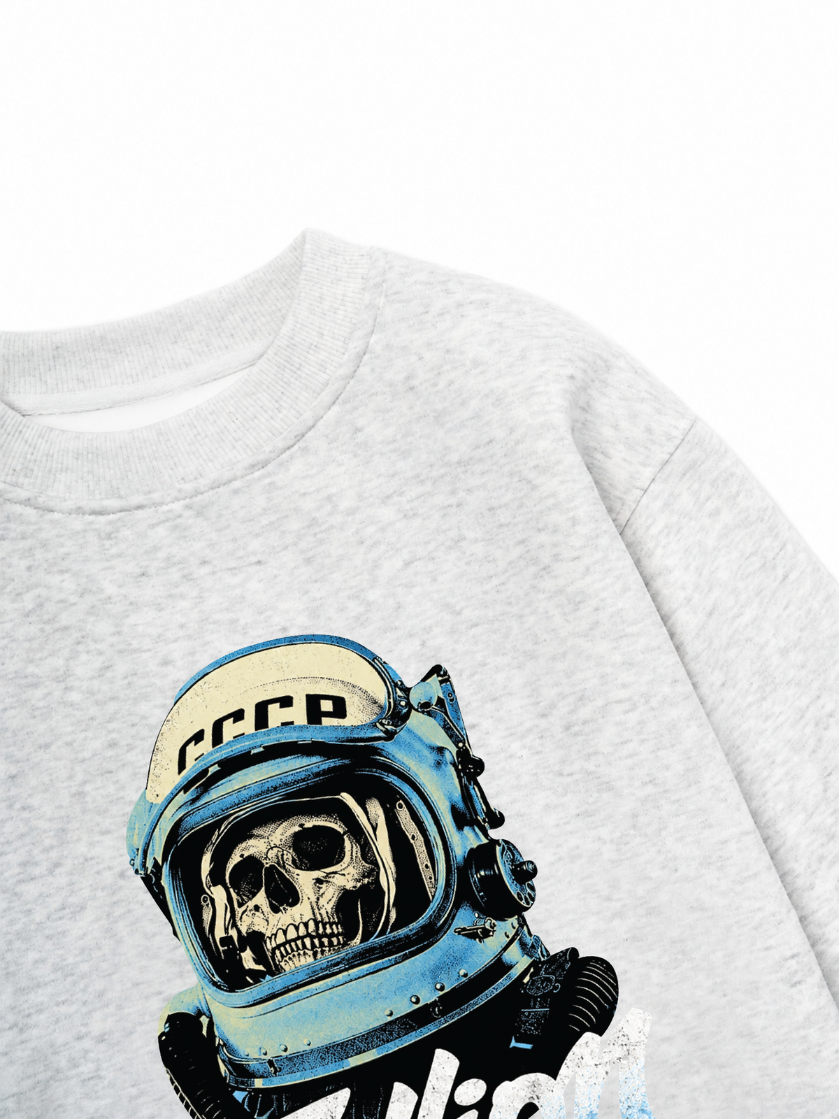 Áo Sweater Nỉ Hai Da Skull Cosmonaut