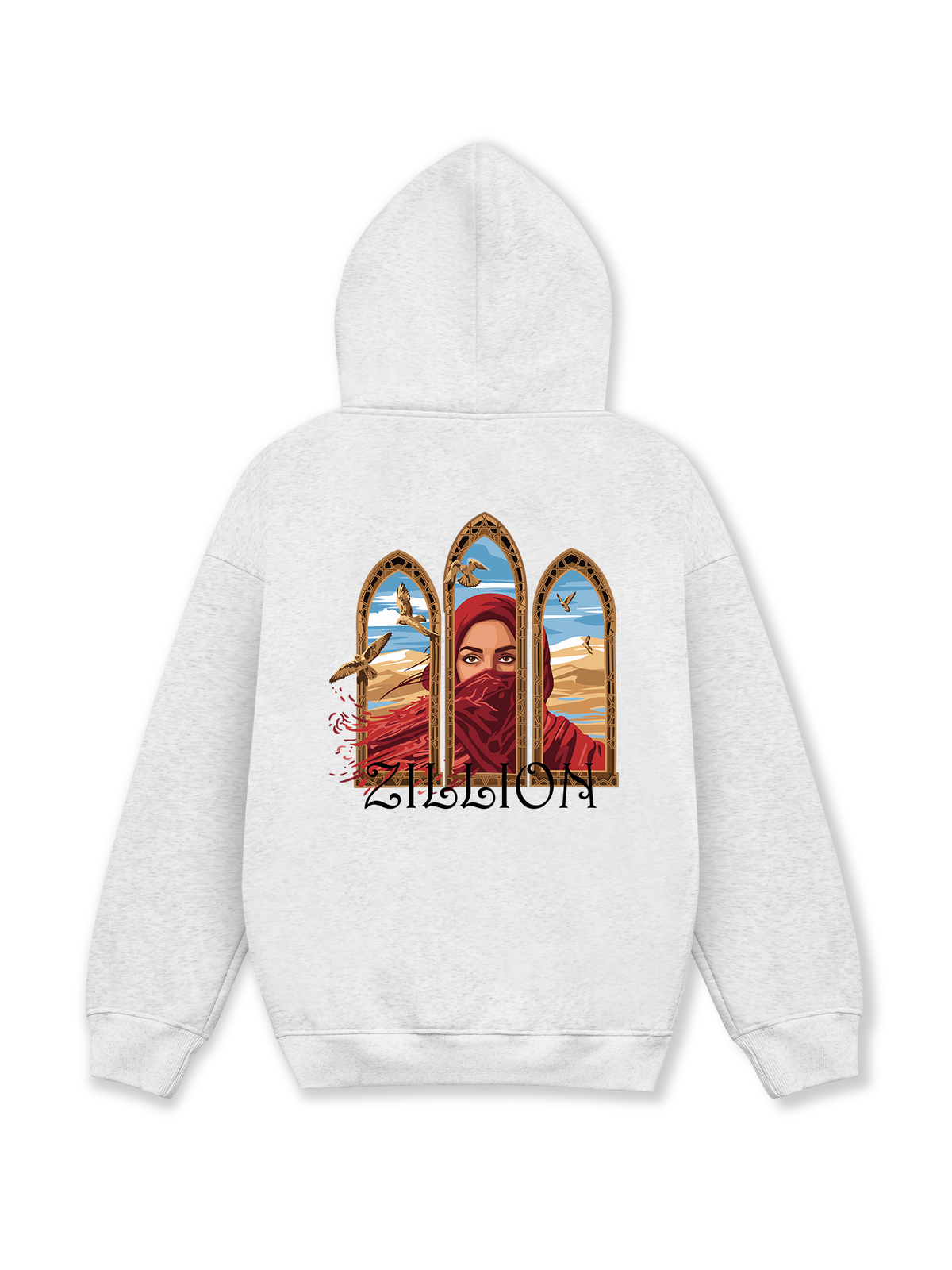 Áo Hoodie Nỉ Hai Da Desert Gaze