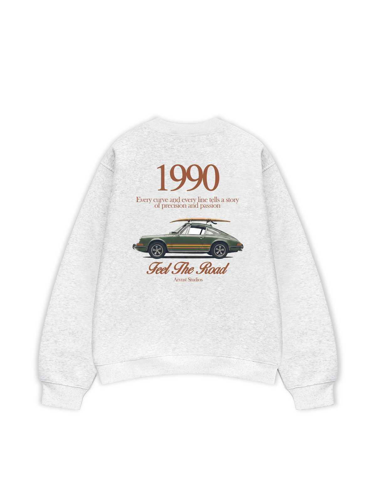 Áo Sweater Nỉ Hai Da Car Feel The Road