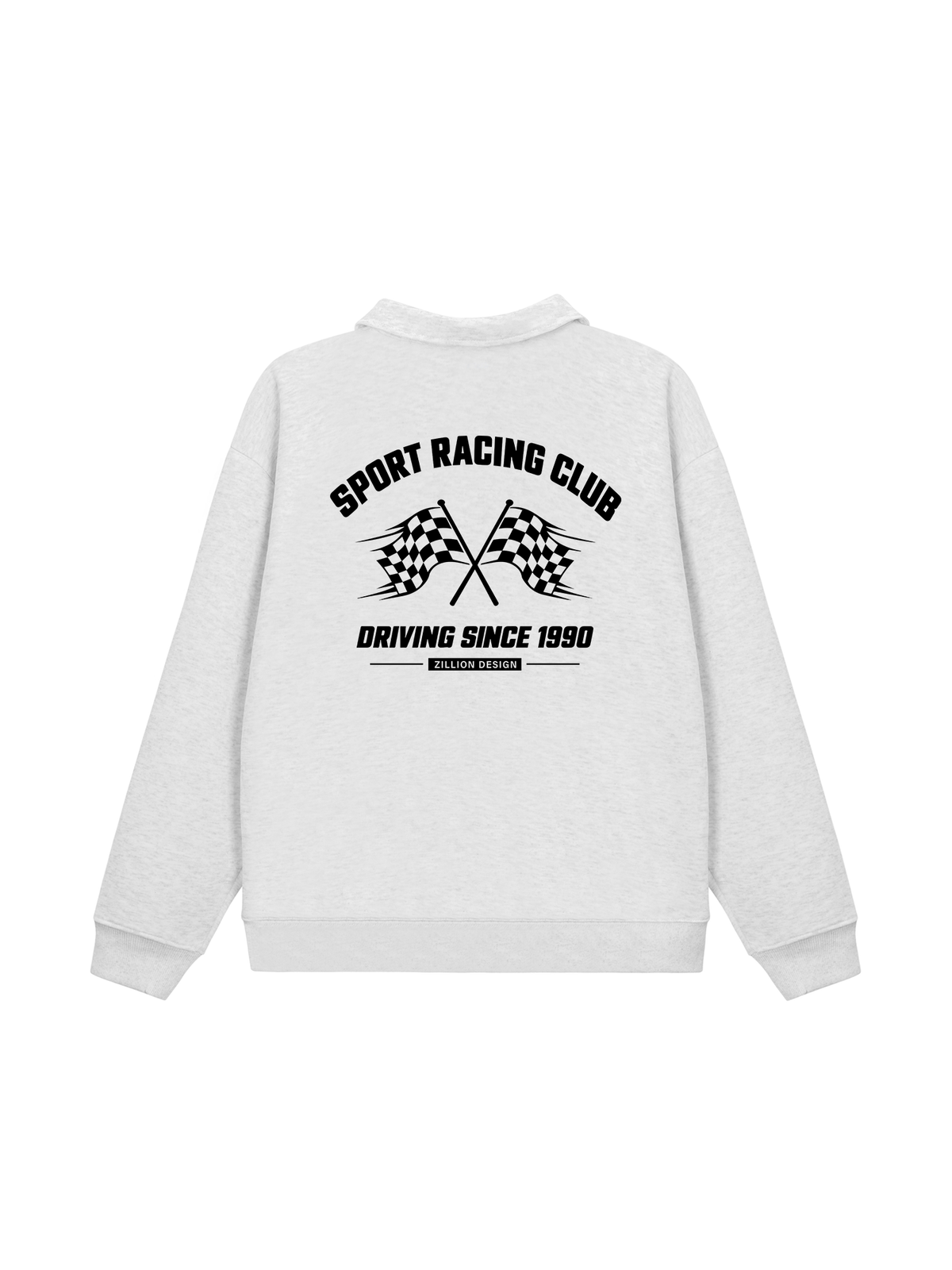 Áo Sweater Polo Nỉ Hai Da Sport Racing Club