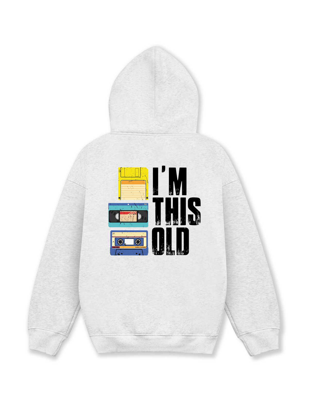 Áo Hoodie Nỉ Hai Da I'm This Old