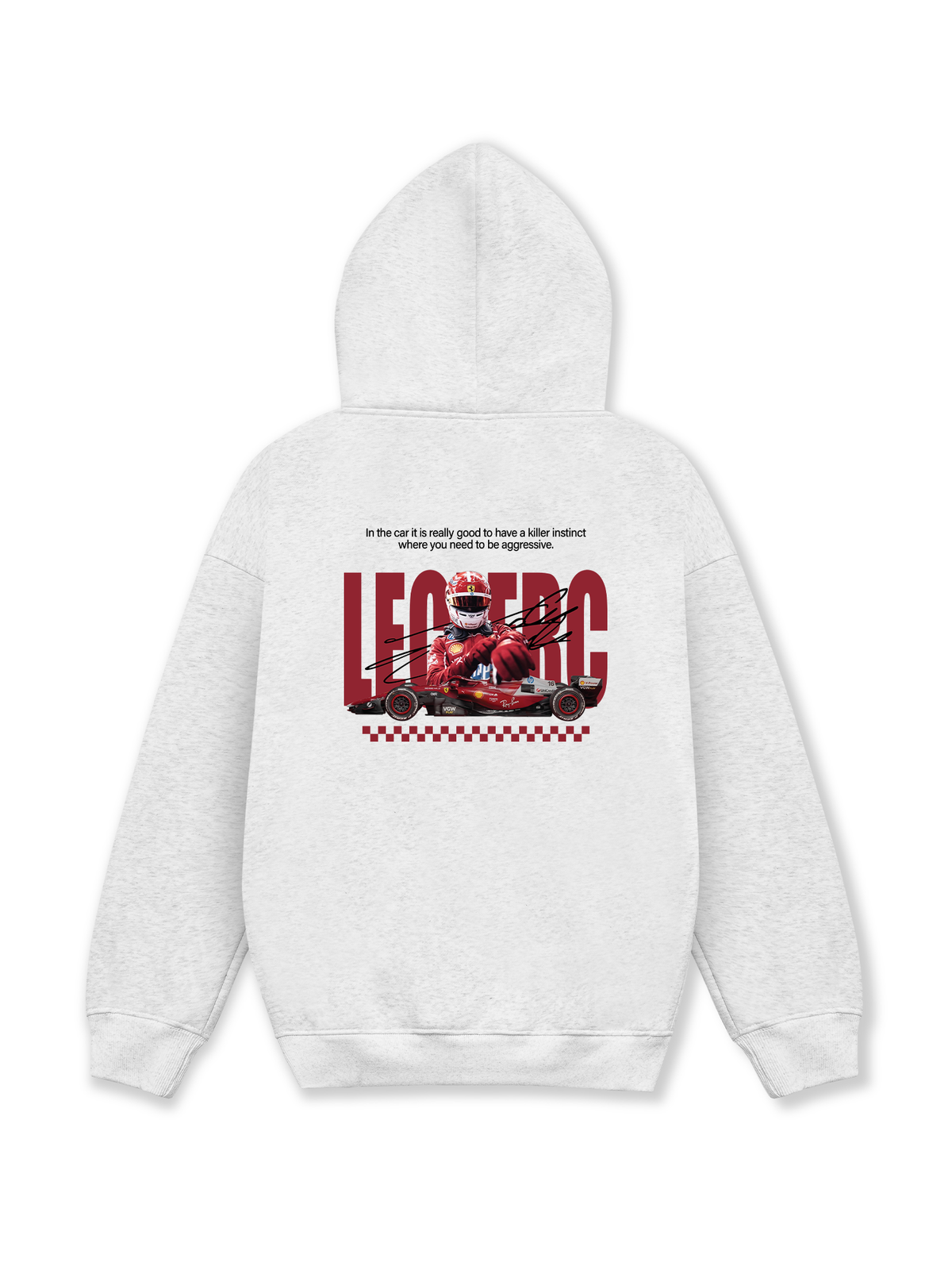 Áo Hoodie Nỉ Hai Da Car Leclerc