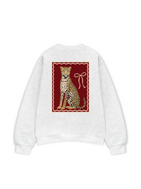 Áo Sweater Nỉ Hai Da Sitting Leopard