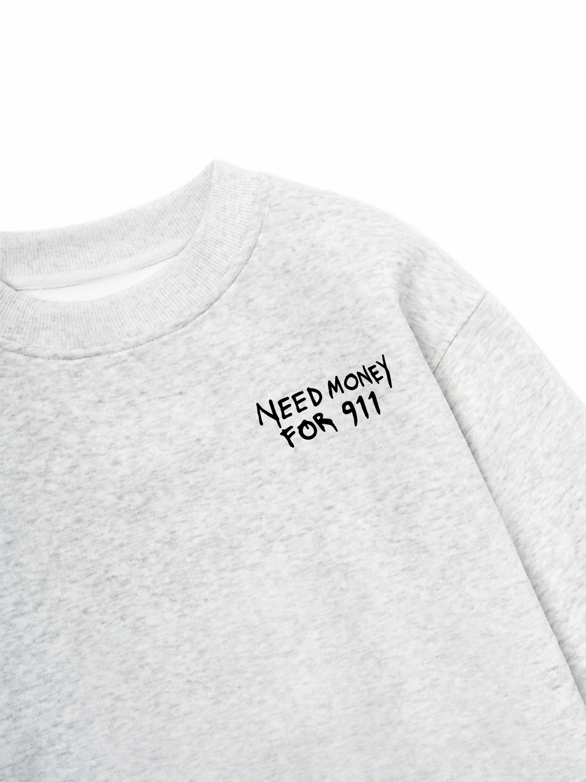 Áo Sweater Nỉ Hai Da Need Money For 911