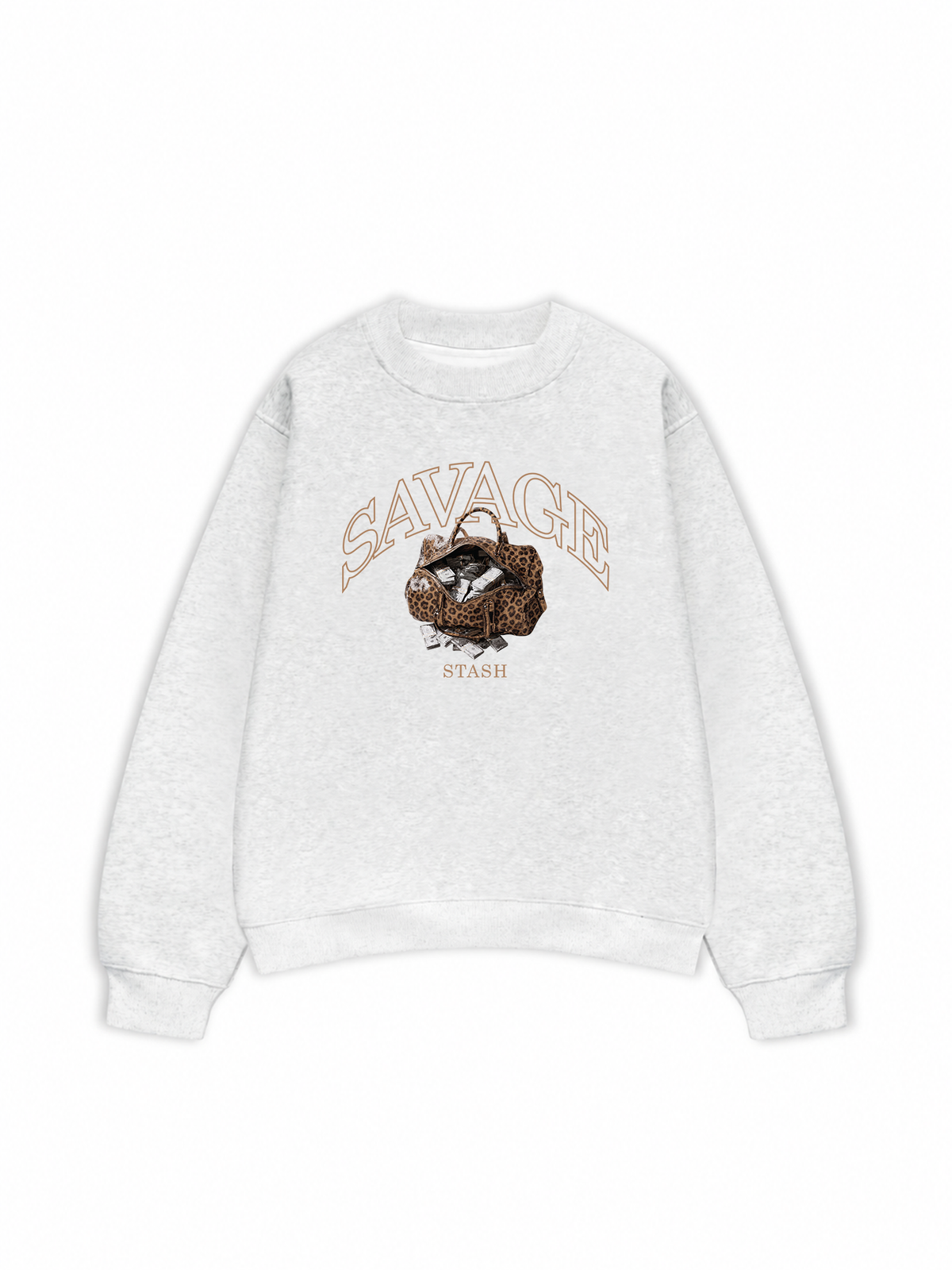 Áo Sweater Nỉ Hai Da Savage Stash