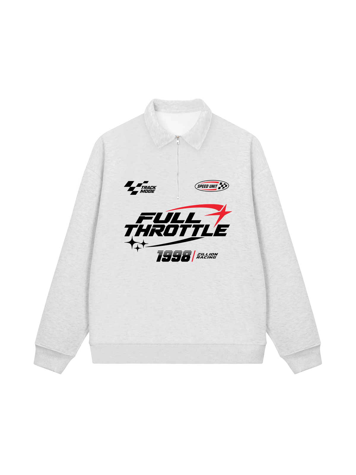 Áo Sweater Polo Nỉ Hai Da Full Throttle