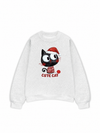 Áo Sweater Nỉ Hai Da Cute Cat