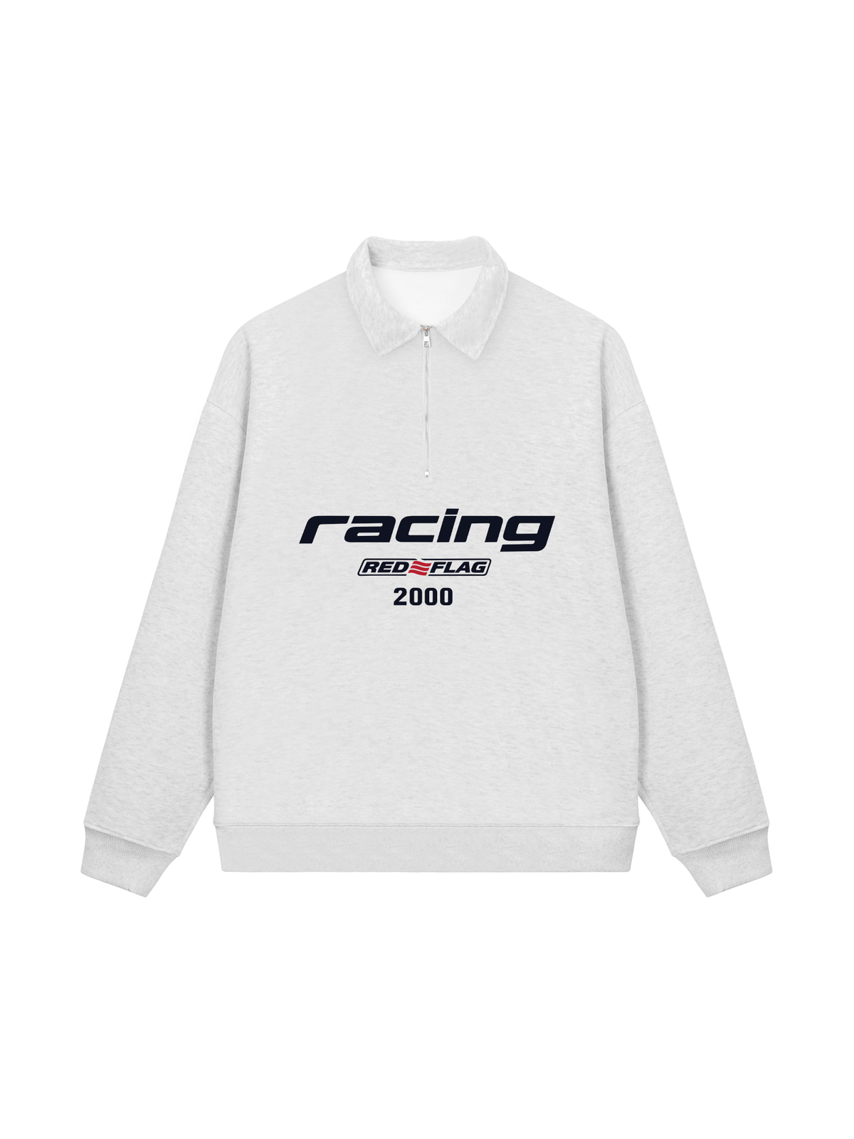 Áo Sweater Polo Nỉ Hai Da Racing Red Flag