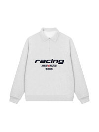 Áo Sweater Polo Nỉ Hai Da Racing Red Flag