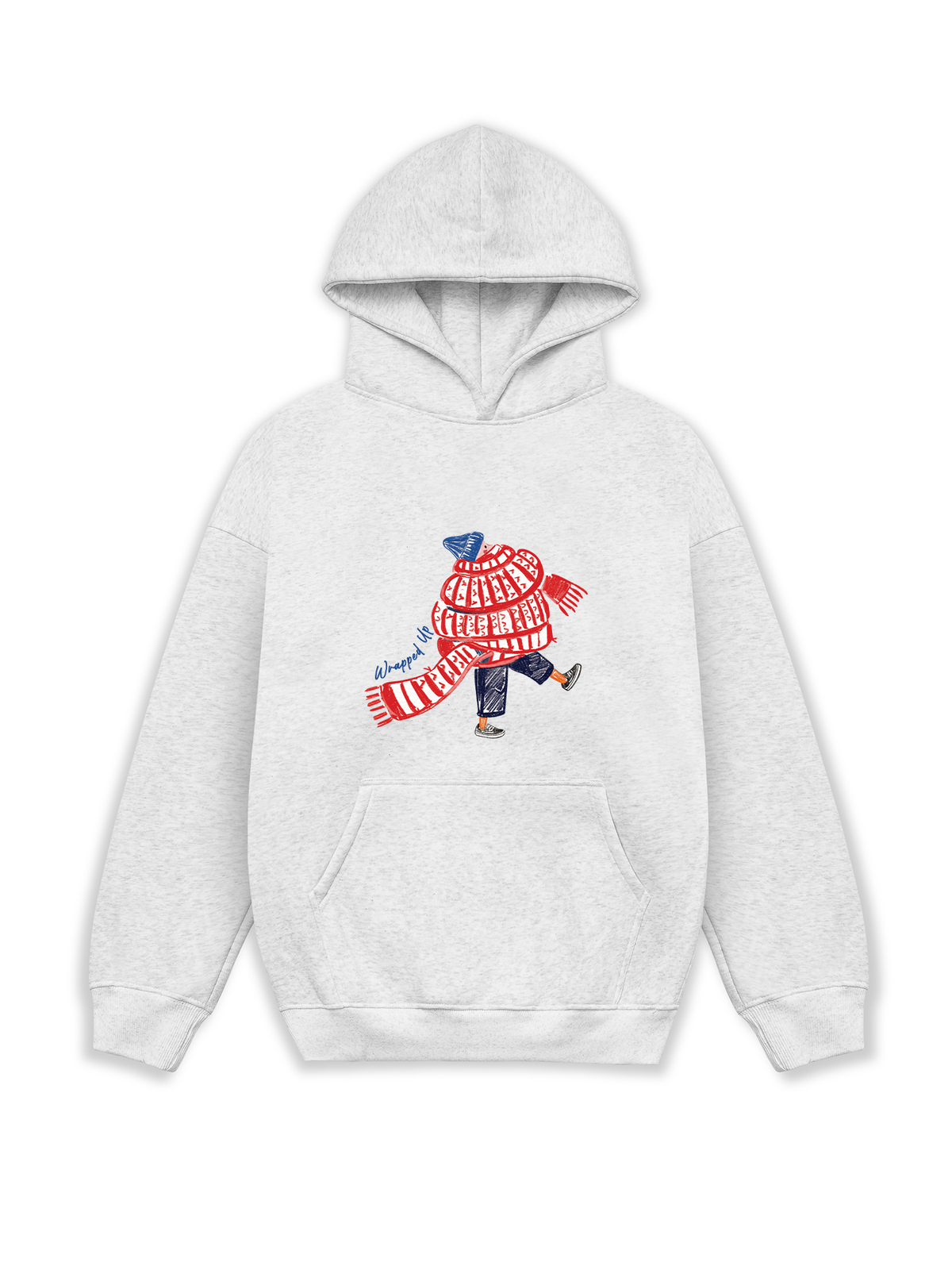 Áo Hoodie Nỉ Hai Da Wrapped Up