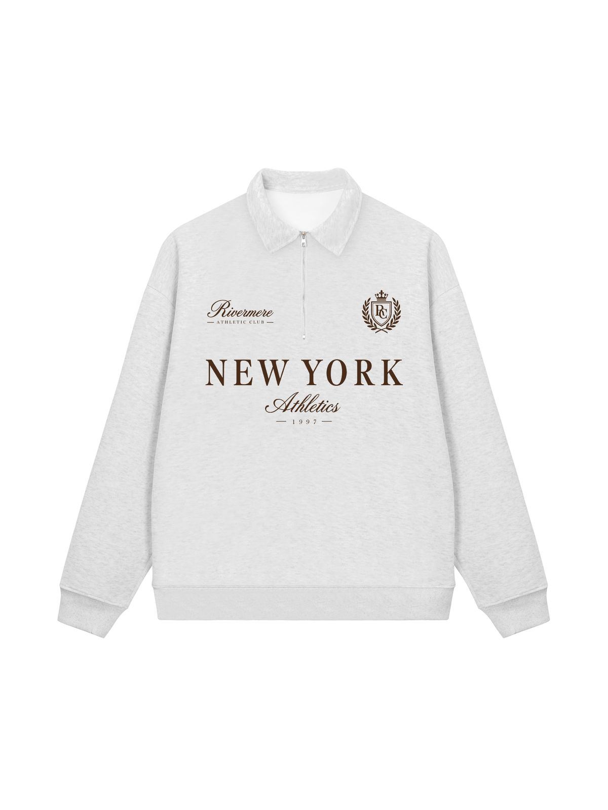 Áo Sweater Polo Nỉ Hai Da New York