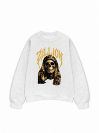 Áo Sweater Nỉ Hai Da Golden Skull