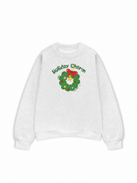 Áo Sweater Nỉ Hai Da Holiday Charm