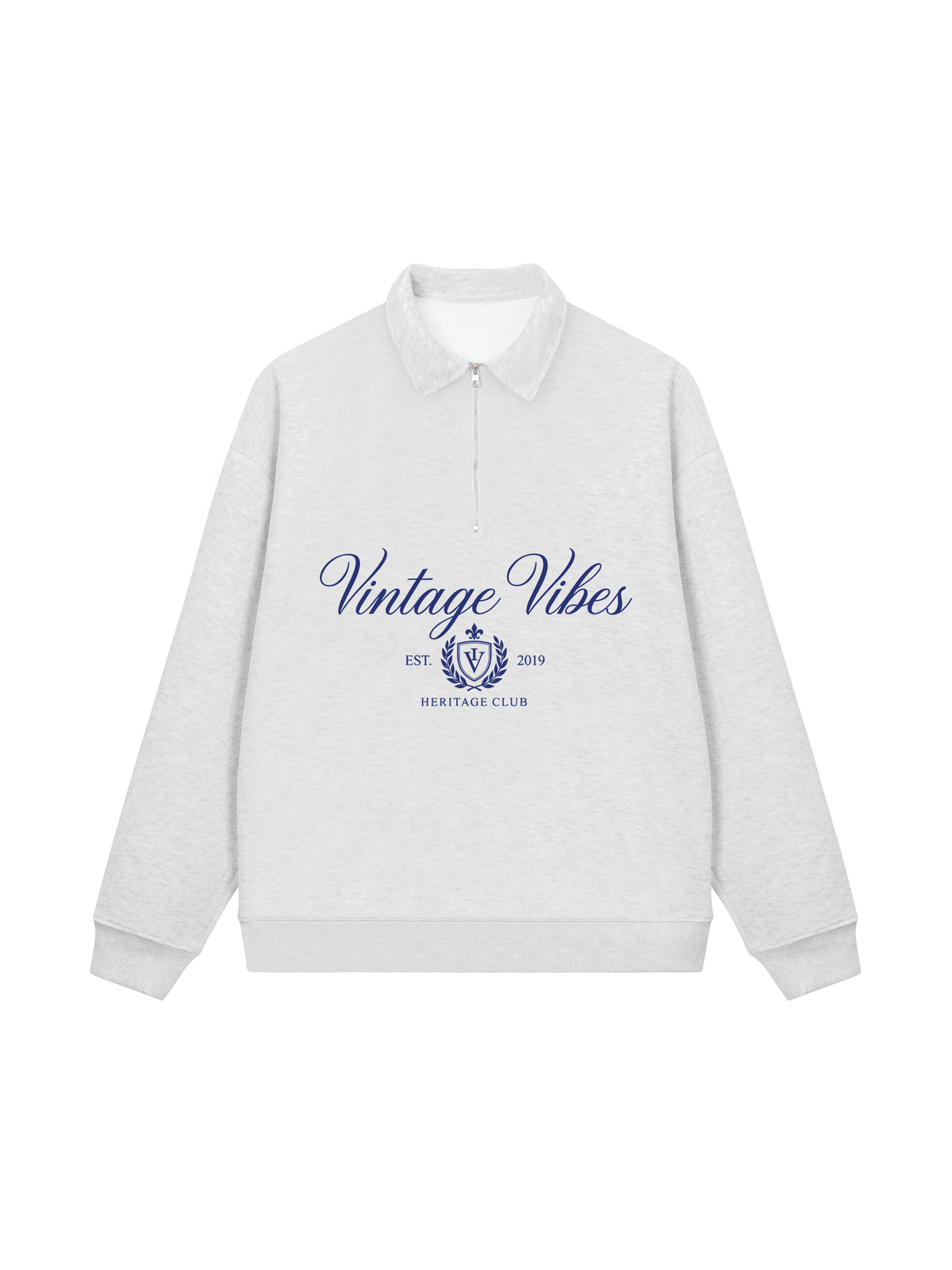 Áo Sweater Polo Nỉ Hai Da Vintage Vibe