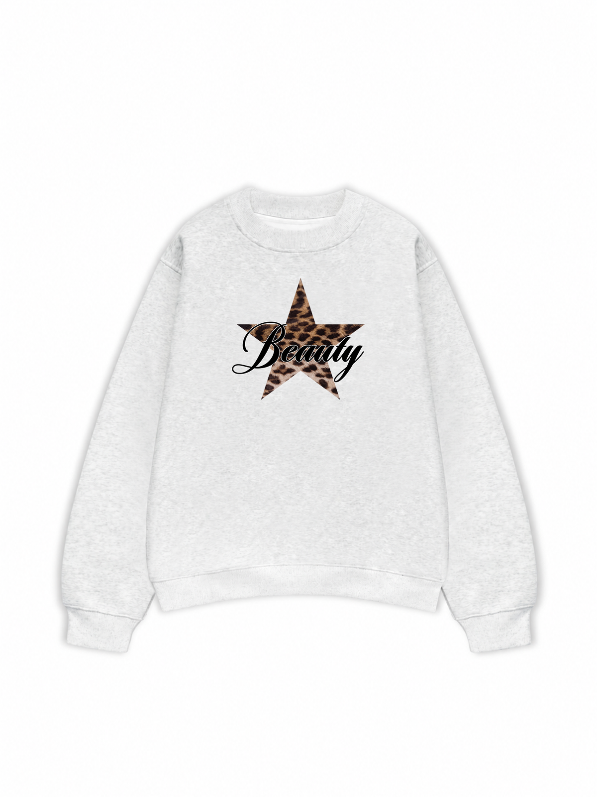 Áo Sweater Nỉ Hai Da Beauty Leopard Star