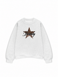 Áo Sweater Nỉ Hai Da Beauty Leopard Star