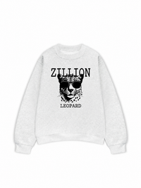 Áo Sweater Nỉ Hai Da Zillion Leopard