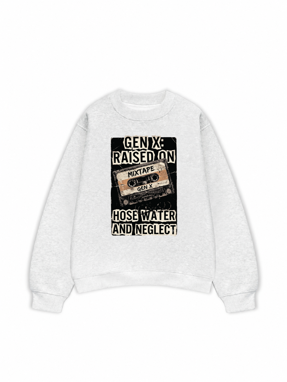 Áo Sweater Nỉ Hai Da Gen X Raised On