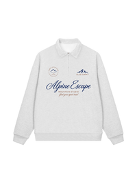 Áo Sweater Polo Nỉ Hai Da Alpine Escape